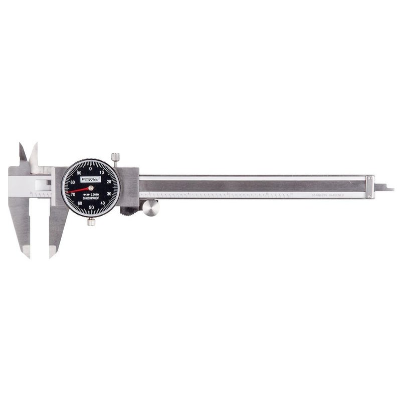 Fowler 52-008-005-0 Black Face Dial Caliper with 0-6" Measuring Range - Image 1